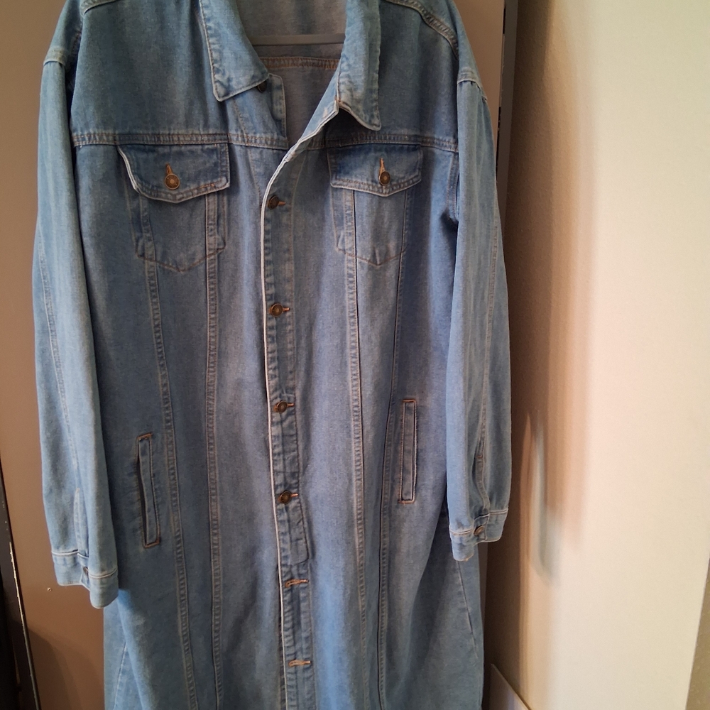 Woman's Rancher Denim Trench Coat